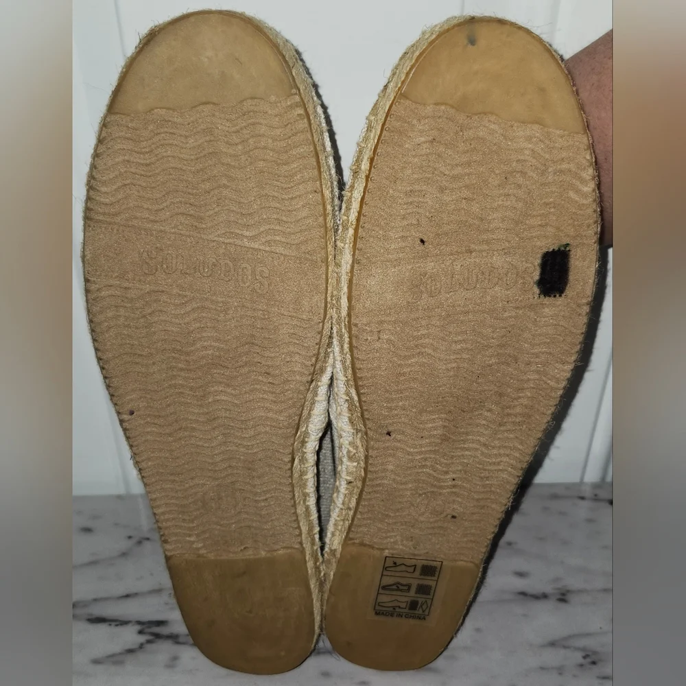 SOLUDOS X JASON PILAN slip-on espadrilles HAMBURGER & FRIES size 10